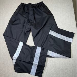 Tingley Men 2XL Black Icon High Visibility Waterproof Rain Pants Safety Workwear